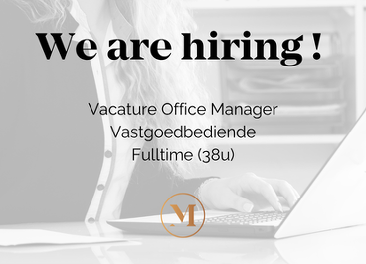 Vacature: Office Manager - Vastgoedbediende (Fulltime - 38u)